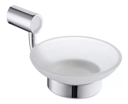 [OT.5070,1] PORTA JABONERA VIDRIO NET CROMO x1u.