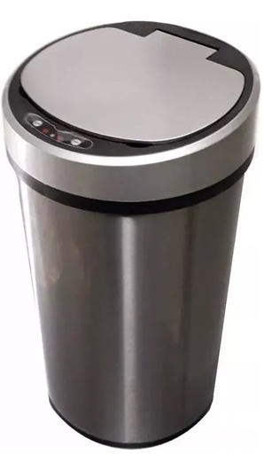 [BR.TBA-412-A] PORTA RESIDUOS AUTOMATICO 12 LTS ACERO INOXIDABLE