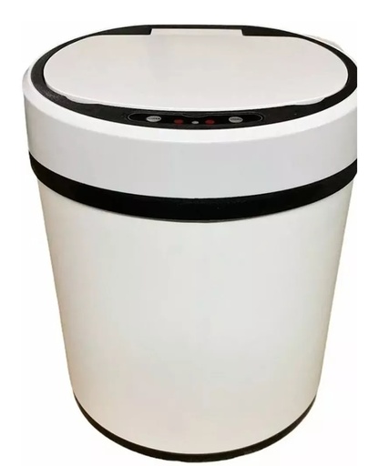 [BR.TBA-406-B] PORTA RESIDUOS AUTOMATICO 6 LTS BLANCO
