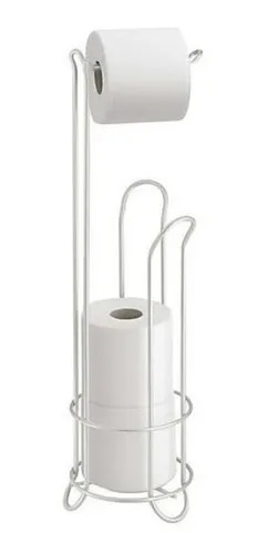 [OT.7301B] PORTARROLLO DE PIE Y RESERVAN BLANCO