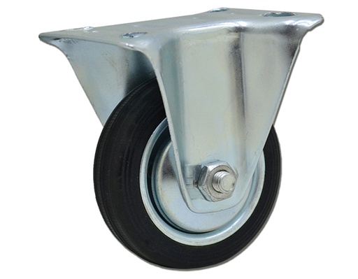 [HF.24026] RUEDA CHAPA/GOMA FIJA. 75mm