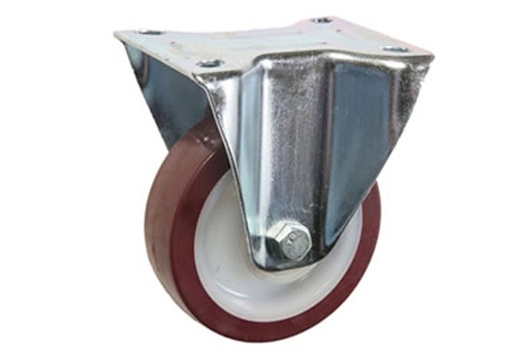 [HF.3887] RUEDA NYLON PU. FIJA 125x32mm