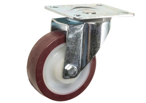 [HF.3870] RUEDA NYLON PU. GIRAT. 80x32mm