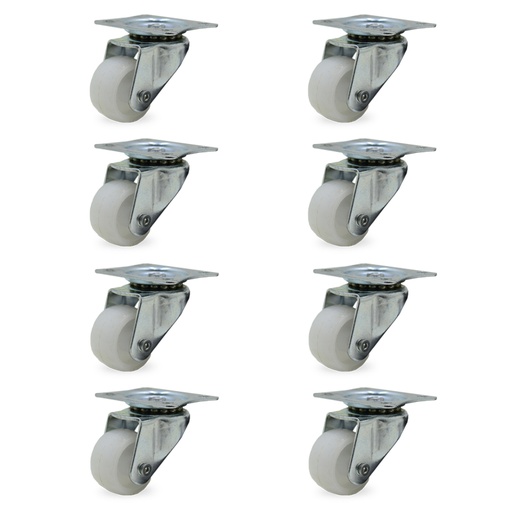 [ML.432] RUEDA POLIP GIRAT. 30mm PACK X 8u.