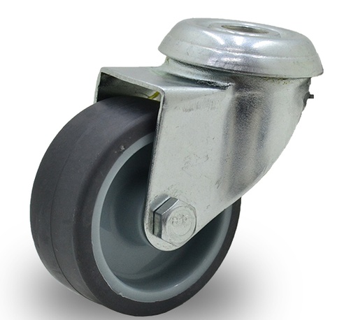 [HF.430] RUEDA PVC GRIS GIRAT. 50mm PAS