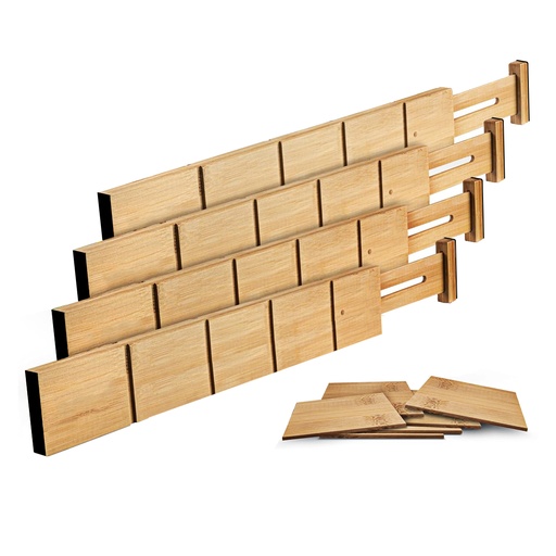 [DK.0001] SEPARADORES ORGANIZADORES PARA CAJONES BAMBU 43-56cm. 