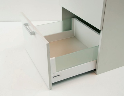 [EH.EHLDVB199] SET DE VIDRIO ESMERILADO LATERAL 8mm Y PLASTICO BLANCO