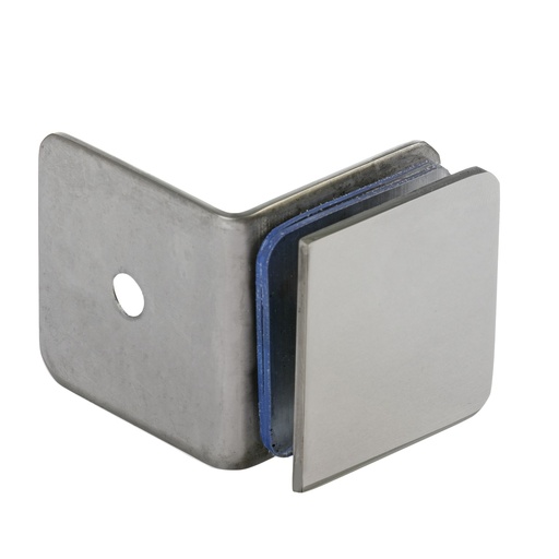 [BR.HB-2090-A] SOPORTE FIJO 90° ACERO INOXIDABLE (VIDRIO-PARED) x1u.