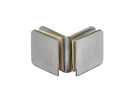 [BR.HB-2190-A] SOPORTE FIJO 90° ACERO INOXIDABLE (VIDRIO-VIDRIO) x1u.