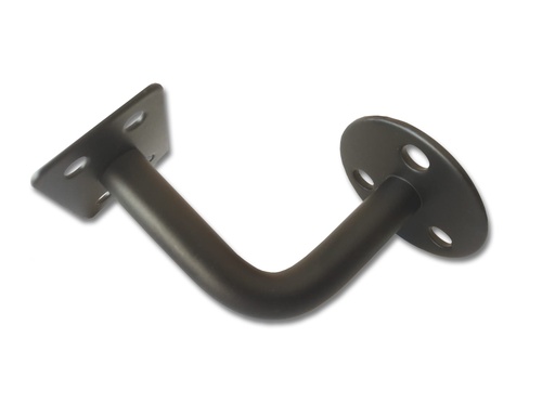 [BR.F-100-N] SOPORTE PASAMANO ACERO INOXIDABLE NEGRO PLANO APLICAR