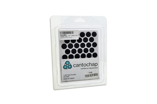 [CC.3148TT] TAPA AUTOAD. 12mm. FRESNO NEGRO 3148 x plancha de 50u.