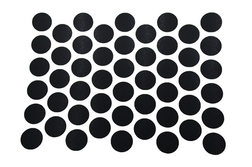 [CC.501TT] TAPA AUTOAD. 12mm. NEGRO 501 x plancha de 50u.