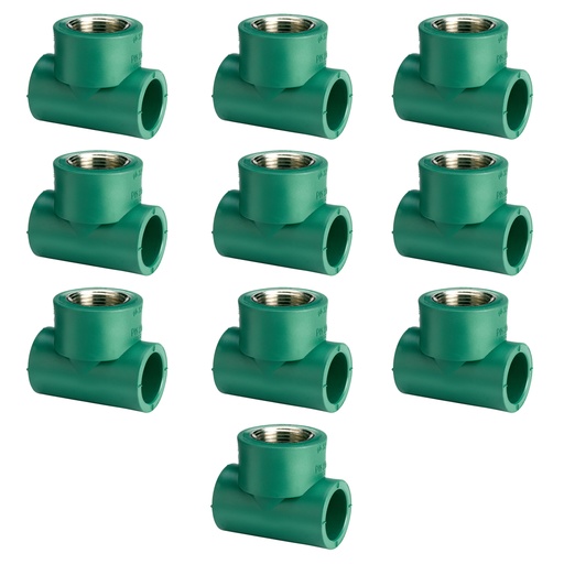 [ML.679] TEE FUSION R. METALICA 20mm X 1/2" PACK X 10u.