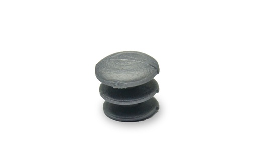 [SO.03-601] TERMINAL PLASTICO GRIS PARA BARRAL DE 5/8 x PAR