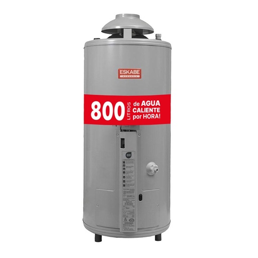 [EK.A5J] TERMOTANQUE SALIDA VERT. DE 5" ALTA RECUP. 800L/H GRIS MULTIGAS