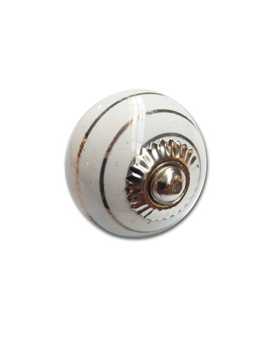 [BR.TIR-1011] TIRADOR CERAMICO VINTAGE REDONDO C/CIRCULOS  x1u.