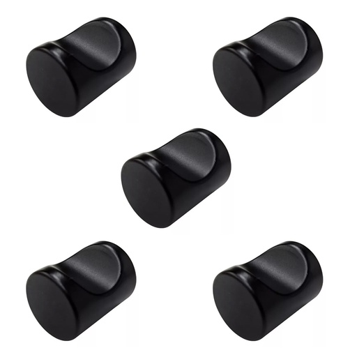 [ML.722] TIRADOR CILINDRO NEGRO 16x20mm PACK x5U.