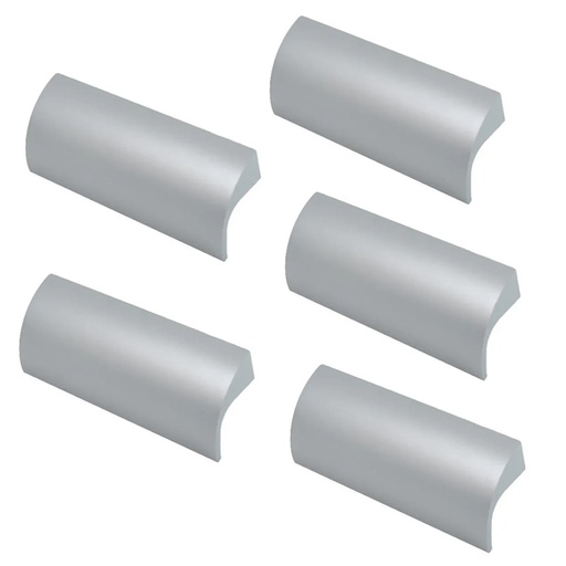 [ML.538] TIRADOR DE ALUMINIO 004 128mm ENTRE TORNILLOS PACK X 5u.