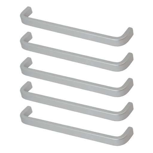 [ML.569] TIRADOR DE ALUMINIO 007 128mm ENTRE TORNILLOS PACK X 5u.