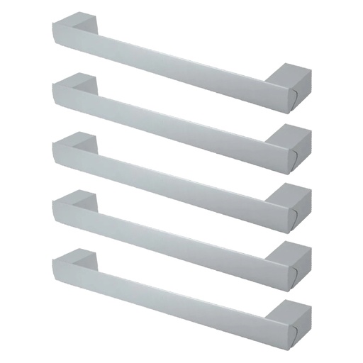 [ML.544] TIRADOR DE ALUMINIO 010 192mm ENTRE TORNILLOS PACK X 5u.