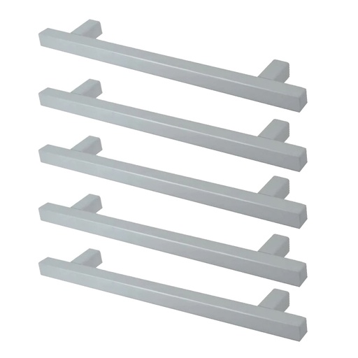 [ML.562] TIRADOR DE ALUMINIO 011 224mm ENTRE TORNILLOS PACK X 5u.