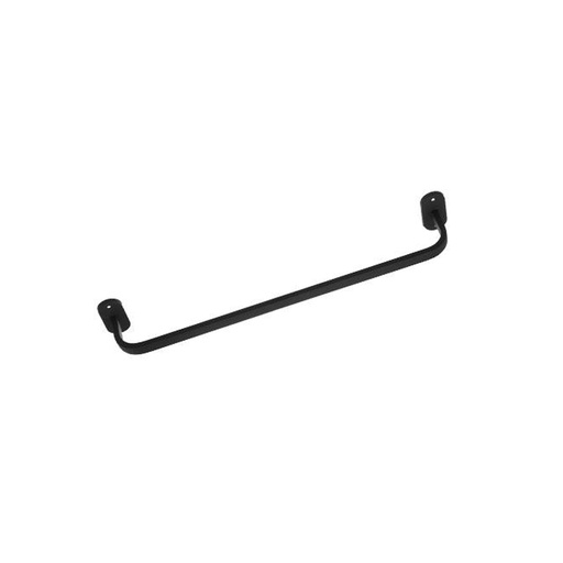 [BR.WC-109-N] TOALLERO BARRAL PLANO SIMPLE 600x85mm NEGRO