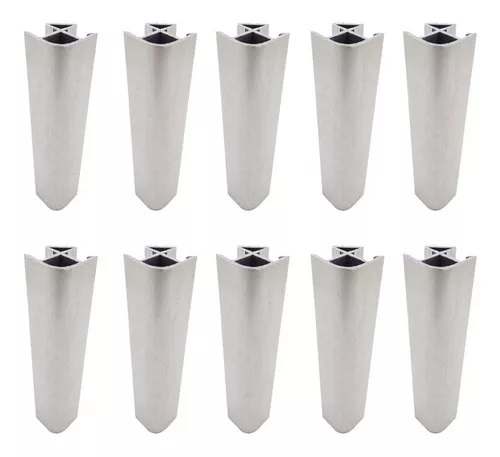 [ML.726] UNION PARA ZOCALO ALUMINIO 90° 120mm PACK X 10u.
